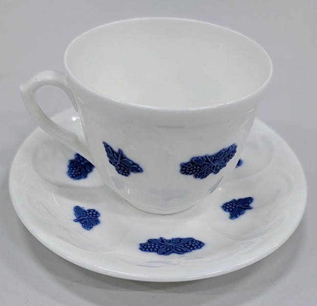 XXX Kaffekoppar & kaffefat 4st Gustavsberg Blå Blom 