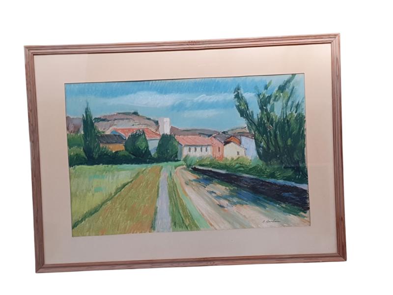 PASTELL, okänd konstnär