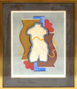 FÄRGLITOGRAFI, Esaias Thorén, "Vit torso", signerad EA och daterad -77, synlig pappersstorlek 42 x 34 cm