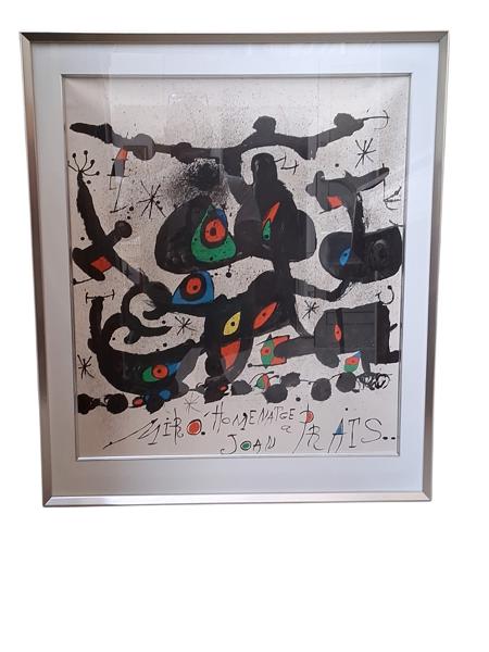 FÄRGLITOGRAFI, Joan Miro. efter