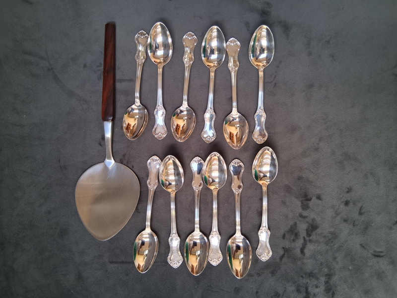 KAFFESKEDAR, SILVER, 12 st