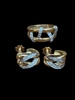 GULD, ring & örhängen 18K