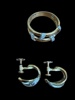GULD, ring & örhängen 18K