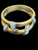 GULD, ring & örhängen 18K