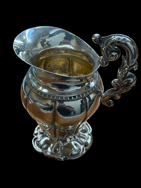 SILVER, gräddkanna, 1800-tal