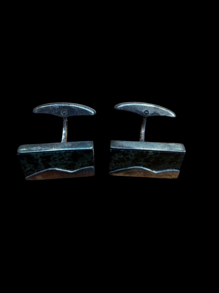 SILVER, MANCHETTKNAPPAR, 2 st
