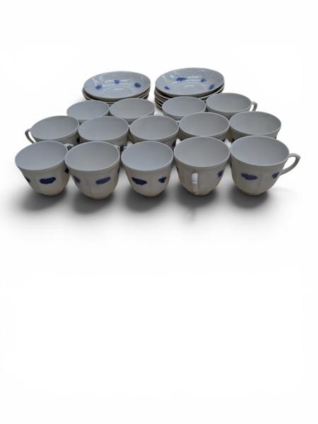 KAFFESERVISDELAR, blå blom