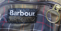 Axelremsväska, vaxad bomull med läderdetaljer, Barbour Wax Leather Mail Bag,