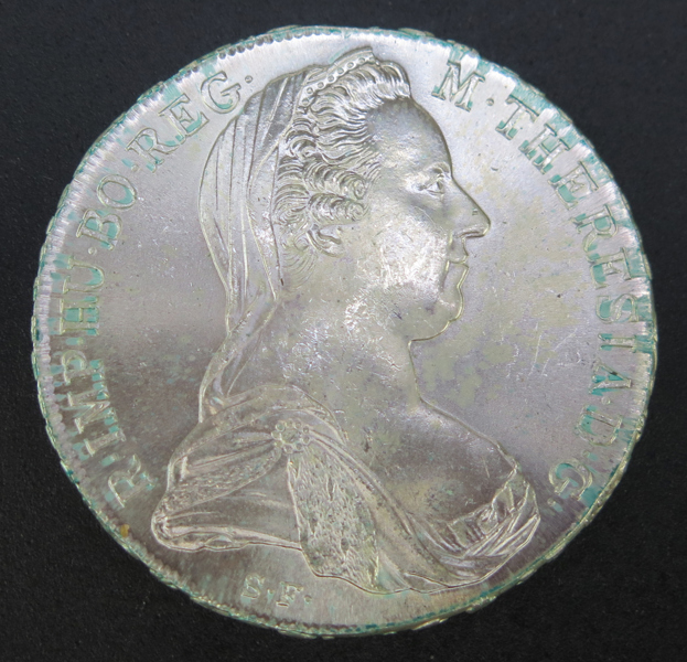 Mynt, silver, Österrike, s k Maria Theresiathaler