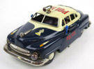 Leksak, mekanisk/elektrisk, polisbil, Electromobile Police, 1950-60-tal,