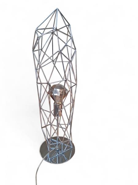 BORDSLAMPA, kromad metall