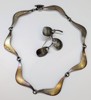 Collier i Sterling Silver samt brosch i Sterling silver