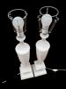 BORDSLAMPOR PAR Vit Alabaster