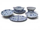 PORSLIN, ROYAL COPENHAGEN MUSSELMALET, 5 delar