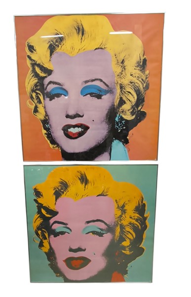Tavlor 2 st med motiv på Marylin Monroe