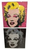 Tavlor 2 st med motiv på Marylin Monroe
