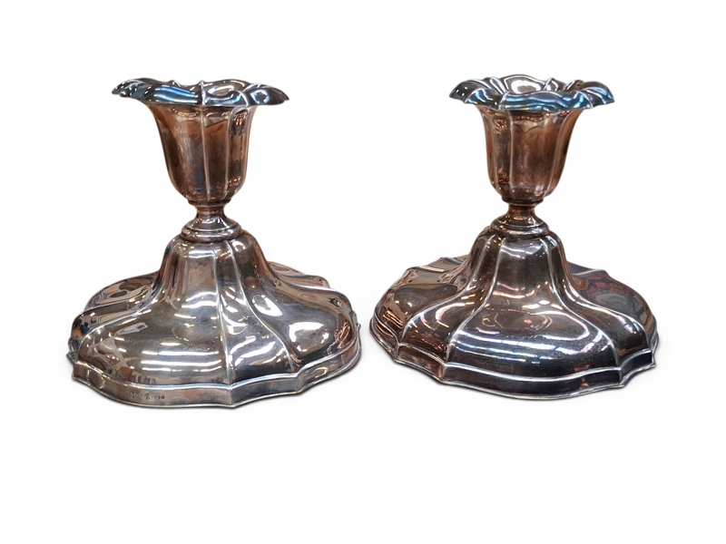 LJUSSTAKAR, SILVER, 1 par