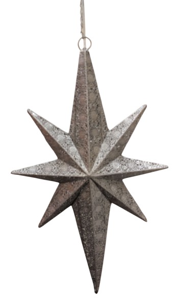 Advenststjärna 2 st i metall från