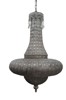 Lampa i metall och glas - mycket sirlig och vacker