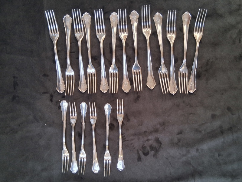 DESSERTGAFFLAR SILVER