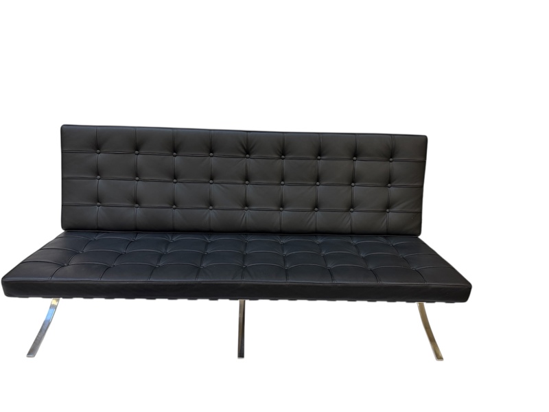 Barcelona 2-sits soffa, halvläder