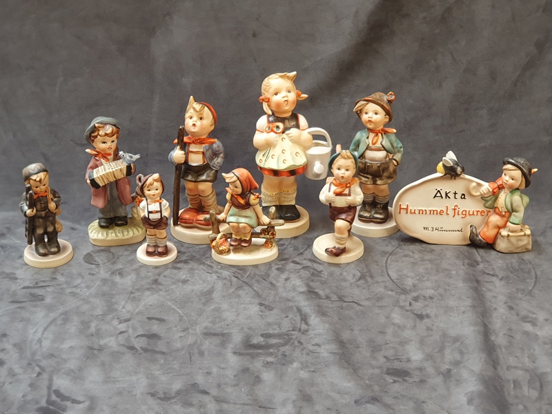 PARTI HUMMELFIGURER, 9 st