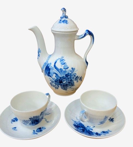 Kaffeservis Royal Copenhagen Blå Blomster