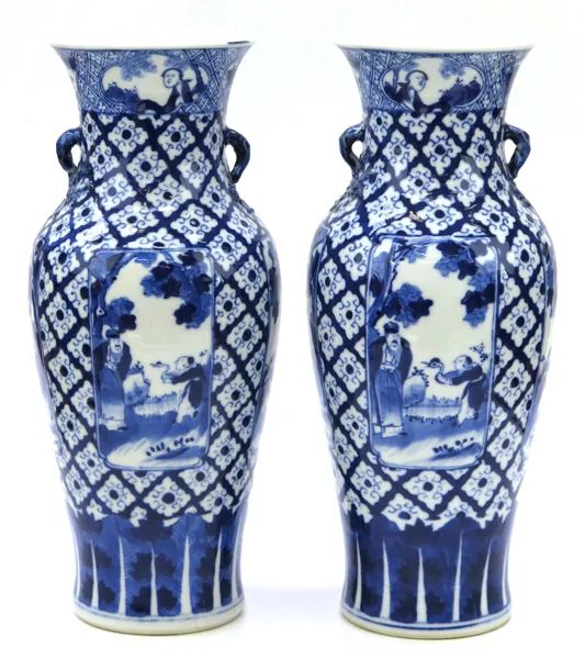 VASER, 1 par, porslin, Kina,