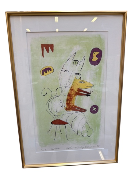 Färglitografi av Catharina. B Liljegren 1995