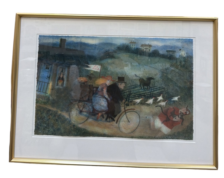 Färglitografi av Kjell Sundberg