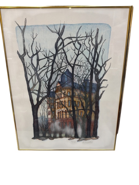 Färglitografi av Mikael Frygelius signerad 42 / 250