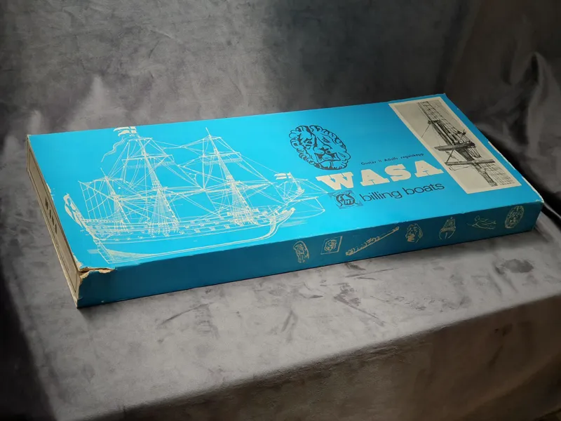 BYGGMODELL, TRÄ, Wasa, i originalförpackning