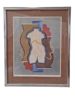FÄRGLITOGRAFI, Esaias Thorén, "Vit torso", signerad och numrerad 234/300, daterad -77, synlig pappersstorlek 42 x 33 cm
