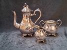 KAFFESERVIS, 3 delar, nysilver