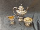 KAFFESERVIS, 3 delar, nysilver