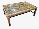 Dekormöbelbord mitten 1900-talet sk "decorative map cofee table"