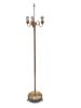 GOLVLAMPA, mässing, 3 ljuspunkter