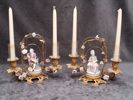 KANDELABRAR, 1 par, Meissen, 1700-tal