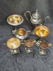 KAFFESERVIS mm, nysilver, 7 delar