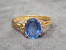 RING, blå sten