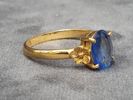 RING, blå sten