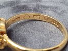 RING, blå sten