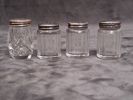 SALTKAR, GLAS OCH SILVER, 4 st