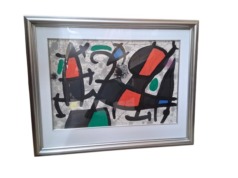 FÄRGLITOGRAFI, Joan Miro. efter