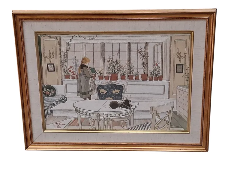BRODERITAVLA, Carl Larsson, efter