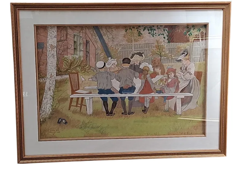 BRODERITAVLA, Carl Larsson, efter