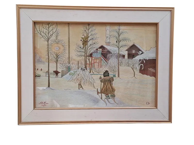BRODERITAVLA, Carl Larsson, efter
