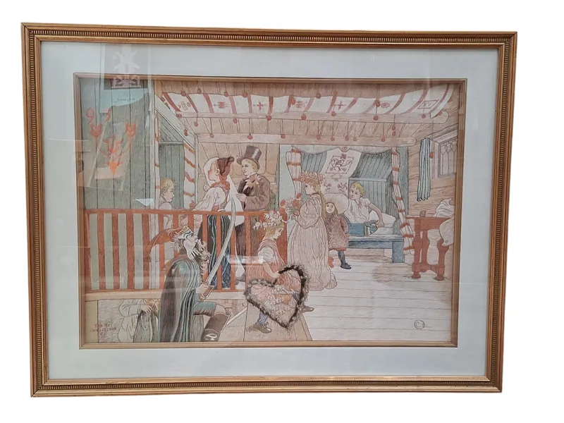 BRODERITAVLA, Carl Larsson, efter