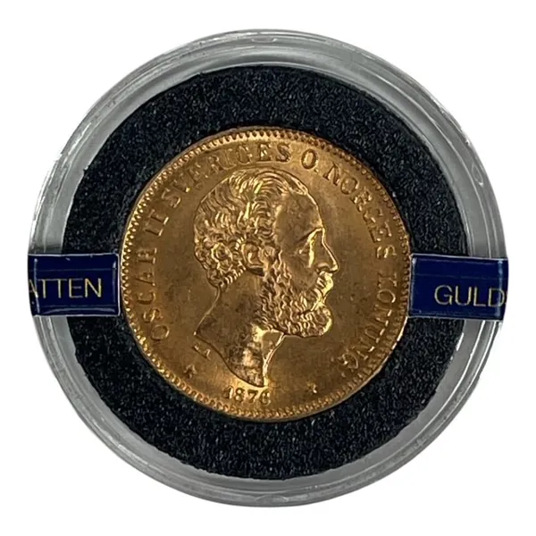MYNT 20-kronor GULD, Oscar II 1876