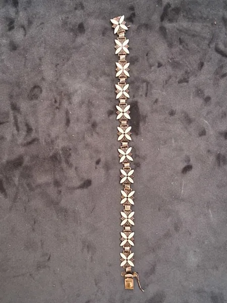 SILVER och Emalj Armband